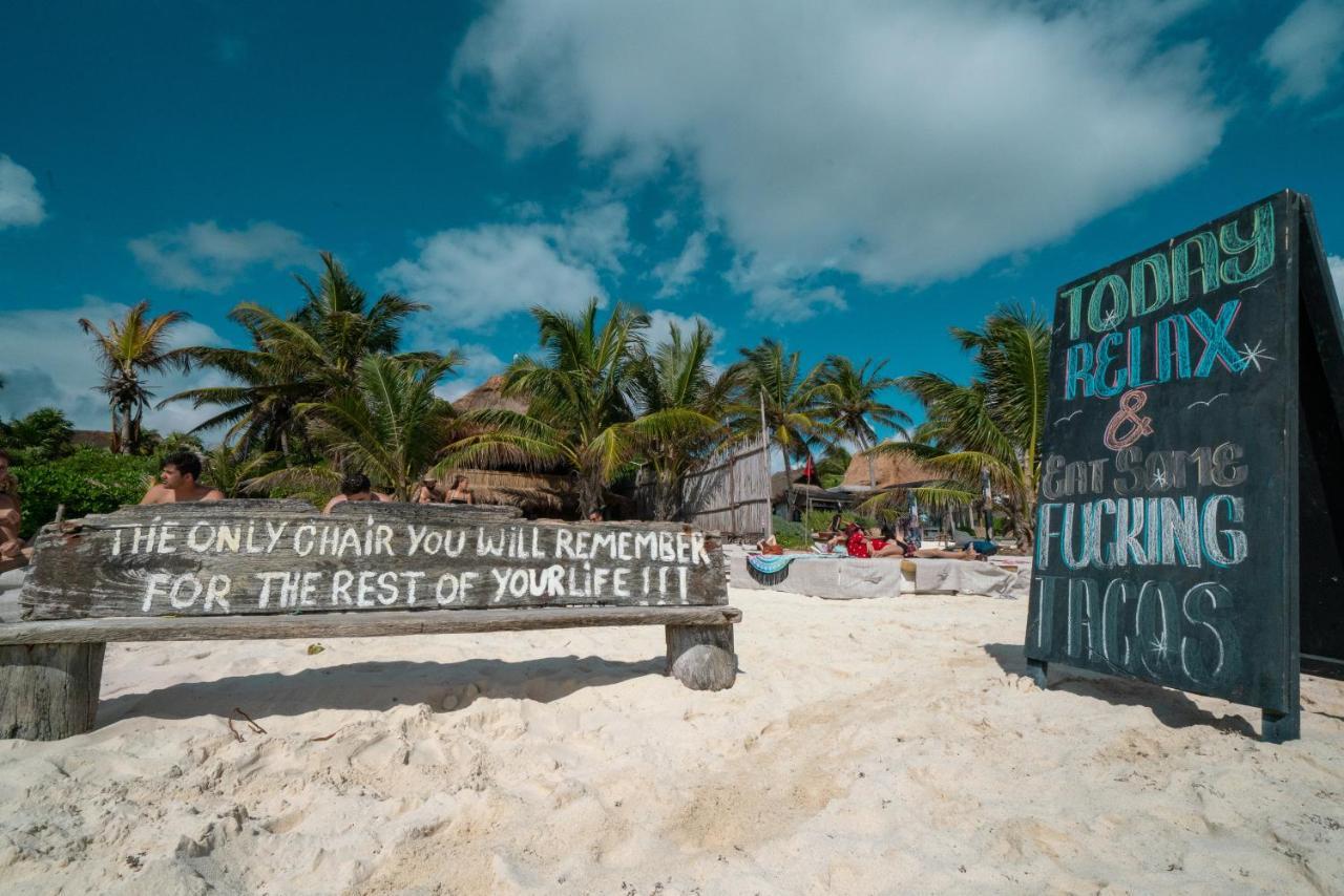 Cabanas La Eufemia Hotel Tulum Exterior foto